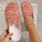 Women's Comfortable Casual Sequin Cork Slippers