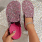Women's Comfortable Casual Sequin Cork Slippers