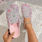 Women's Comfortable Casual Sequin Cork Slippers