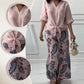 🌷Frühling Hot Sale 50% Rabatt🍃Damenmode Lockeres Cardigan-Shirt & Hose mit hoher Taille Zweiteiliges Set