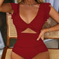🎁BEGRENZTER HOT SALE – 67 % RABATT👗Sexy Badeanzug mit Rüschen