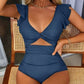🎁BEGRENZTER HOT SALE – 67 % RABATT👗Sexy Badeanzug mit Rüschen