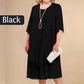 👗50% Rabatt🔥Midikleid im Lagen-Look in großen Größen