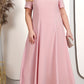 Damen-Set aus einfarbigem Kleid und bestickter Spitzenjacke