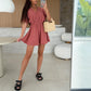 ☀️Sommerangebot 49% Rabatt ☀️ Wickel-Shorts-Jumpsuits mit V-Ausschnitt für Damen💥