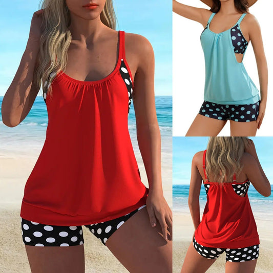 🏖️ Heißer Sommer – 49 % RABATT 👙 Zweiteiliges Damen-Bikini-Set mit Polka-Dots