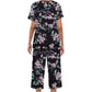 ⏳Begrenzte Zeit 50% Rabatt💥Women's Printed Top & Pants Nachtwäsche Set