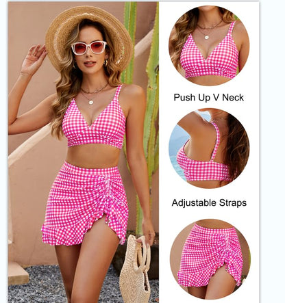 🌸Frühjahr-Sommer-Promotion-Periode! -Dick gestreifter Bikini mit hoher Taille 🌸