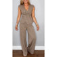 ⏳Zeitlich begrenztes Special⏰Damen elegantes Set: Oberteil mit V-Ausschnitt und Hose