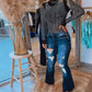 Elegantes Slim-Fit-Oberteil mit Strassdetails