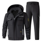Gefüttertes winddichtes Herren-Set: Jacke und Hose