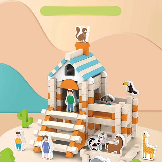 🔥Solange der Vorrat reicht 40 % Rabatt!🎉Pädagogische Holzbausteine