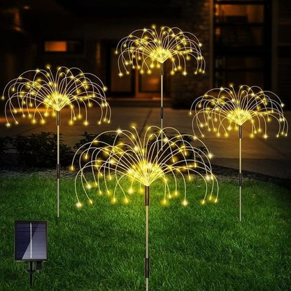 📢📢50% RABATT!!! ✨Wasserdichte Solar-Gartenfeuerwerk-Lampe