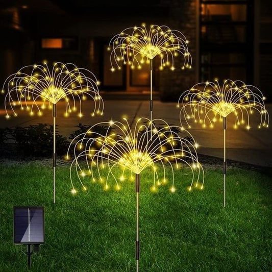 📢📢50% RABATT!!! ✨Wasserdichte Solar-Gartenfeuerwerk-Lampe