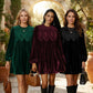 👗Vintage-inspiriertes Tunikakleid mit Spitzeneinsatz