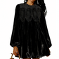 👗Vintage-inspiriertes Tunikakleid mit Spitzeneinsatz