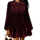 👗Vintage-inspiriertes Tunikakleid mit Spitzeneinsatz