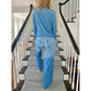 🌙 Denim Dreams Pyjama-Set – Gemütliche Passform, weiche Loungewear im Denim-Look für Komfort die ganze Nacht 🌟