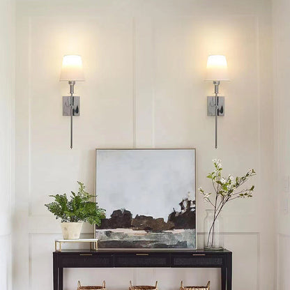 💡 60% RABATT! 🛋️ Klassische Wandleuchte mit Stoffschirm – Sanftes Ambiente, Einfache Montage & Perfekt für Wohn-/Schlafzimmer ✨