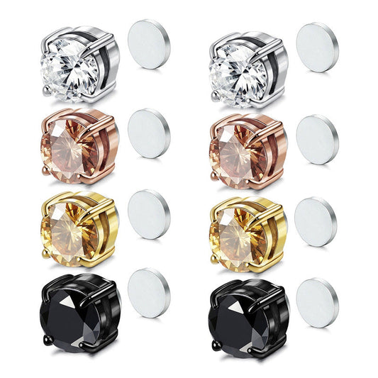 🔥 Heißer Sale: 50 % Rabatt 🔥 Magnetische Zirkonia-Ohrstecker – kein Piercing nötig