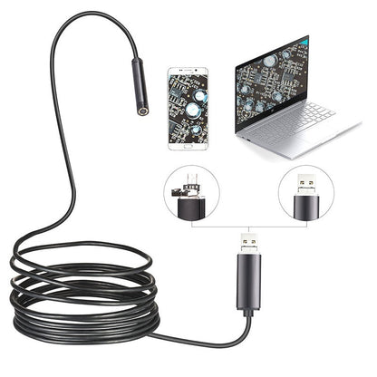 Wasserdichte USB-Endoskopkamera mit LED