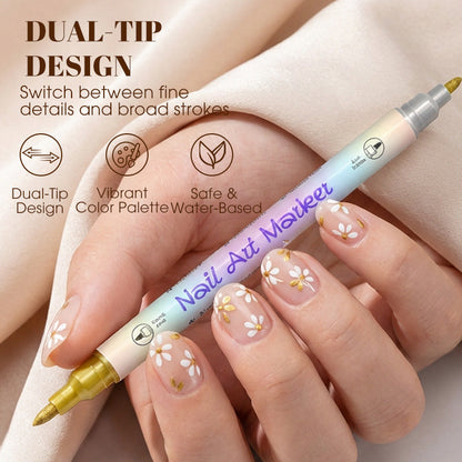 🔥48 % Rabatt⏰Nagelkunst-Stift-Set mit zwei Spitzen