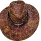 🤠 50% RABATT! ☀️ Vintage-Cowboyhut mit breiter Krempe & Riemen – PU, verstellbar & einheitsgröße – Perfekt für Western-Look & Sommerfestivals 🌾