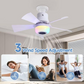 ✨🍃Intelligenter Deckenventilator mit Beleuchtung, RGB und Bluetooth-Lautsprecher