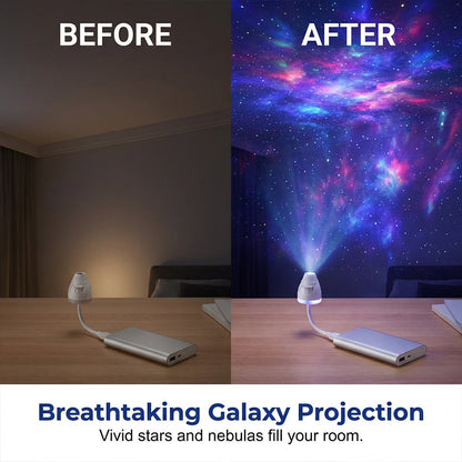 🌌 【Nur für kurze Zeit: 50 % sparen!】Planetarischer HD-Projektor mit einstellbarer Brennweite – Erzeugt eine kosmische, magische Atmosphäre im Orice Dormitor