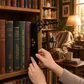 Miniatur-Buchstützenleuchte im Retro-Stil