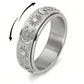 🛍️ 50 % Rabatt – Titanstahl-Ring mit Mond-, Stern- & Sonnen-Motiv – drehbarer Fidget-Ring – für kleine Auszeiten im Alltag 🌙