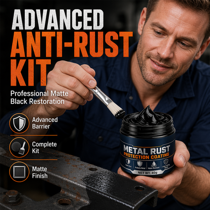 Schwarze Reparaturpaste zum Rostschutz für Metall