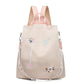 Rucksack aus wasserfestem Oxford-Stoff mit Blumenstickerei