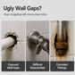 Dekorative magnetische Abdeckung für geteilte Wasserhähne