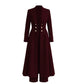📢🎉50%Rabatt!!!🛍️✨Elegantes herbstliches 2-Teiler-Outfit für Damen mit Retro-Langmantel und schlichter Hose