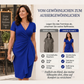 🚨Nur noch wenige auf Lager! Beeil dich!🚨 Elegantes Damen-Wickelkleid mit V-Ausschnitt und Rüschen
